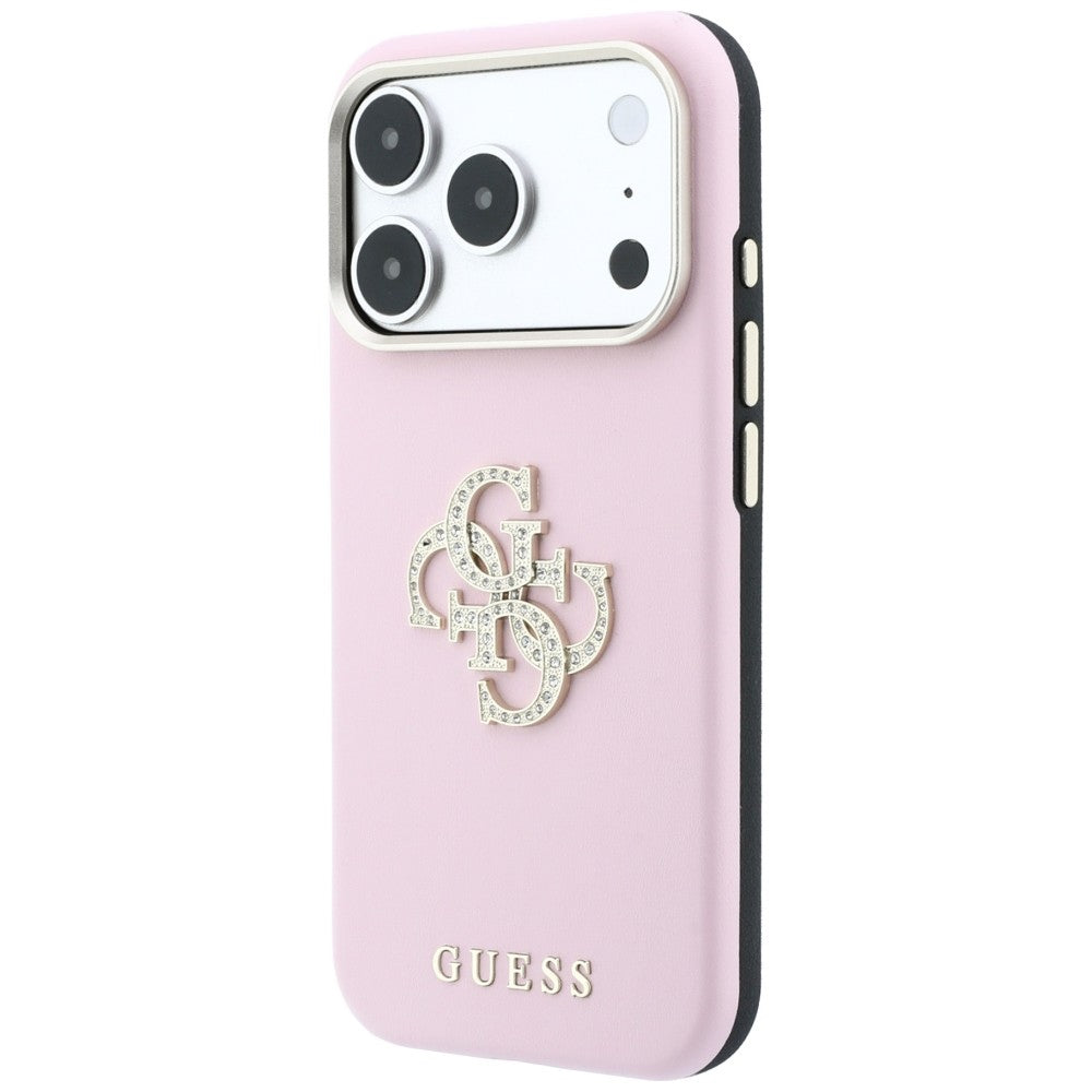 Etui til Apple iPhone 18 Pro Max / 17 Pro Max, Guess, Smooth Big Strass Logo, pink
