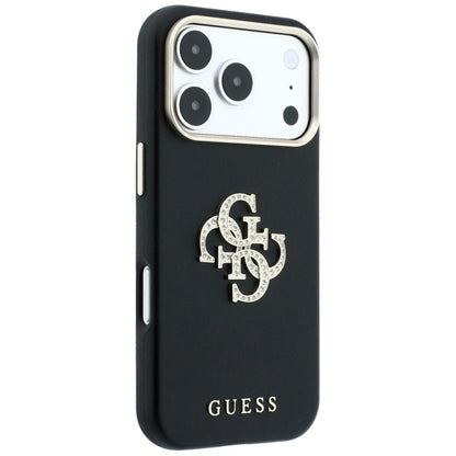 Cover til Apple iPhone 18 Pro Max / 17 Pro Max, Guess, Smooth Big Strass Logo, Vinrød