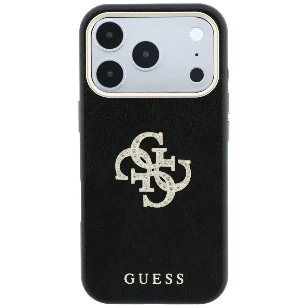 Cover til Apple iPhone 18 Pro Max / 17 Pro Max, Guess, Smooth Big Strass Logo, Vinrød