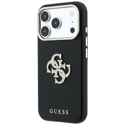 Cover til Apple iPhone 18 Pro Max / 17 Pro Max, Guess, Smooth Big Strass Logo, Vinrød