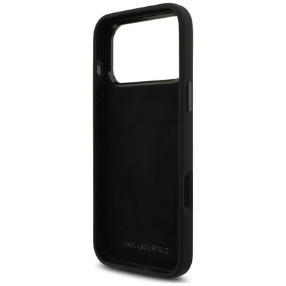 Etui til Apple iPhone 18 Pro Max / 17 Pro Max, Karl Lagerfeld, Choupette Metal Pin, sort