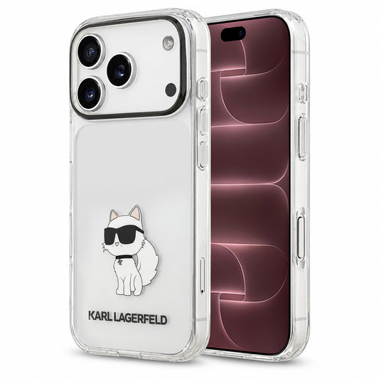 Etui til Apple iPhone 18 Pro Max / 17 Pro Max, Karl Lagerfeld, IML Choupette NFT, gennemsigtigt