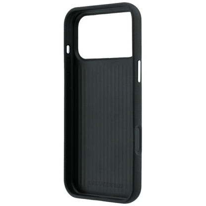 Cover til Apple iPhone 18 Pro Max / 17 Pro Max, Karl Lagerfeld, Saffiano med Karl & Choupette Hoved-pin og Logo, Sort