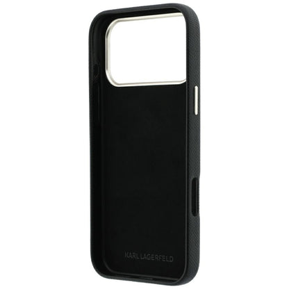 Cover til Apple iPhone 18 Pro Max / 17 Pro Max, Karl Lagerfeld, Smooth Big Resin Signature Logo, Sort