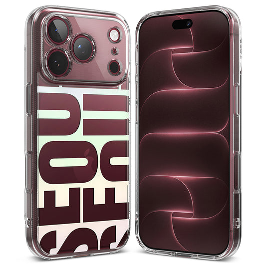 Cover til Apple iPhone 18 Pro Max / 17 Pro Max, Ringke, Fusion Seoul, Vinrød