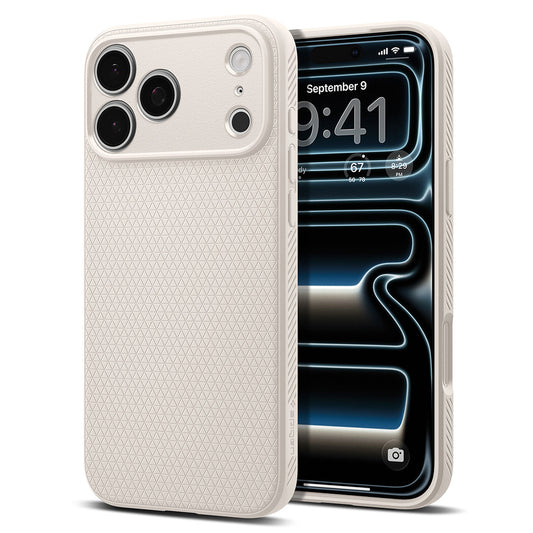 Cover til Apple iPhone 18 Pro Max / 17 Pro Max, Spigen, Liquid Air, Beige ACS12114