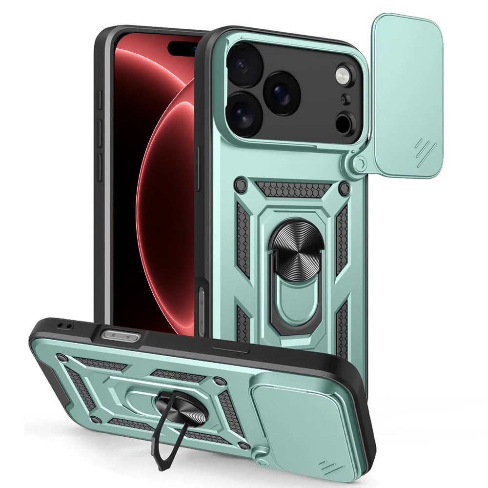 Cover til Apple iPhone 18 Pro Max / 17 Pro Max, Techsuit, CamShield, Grøn