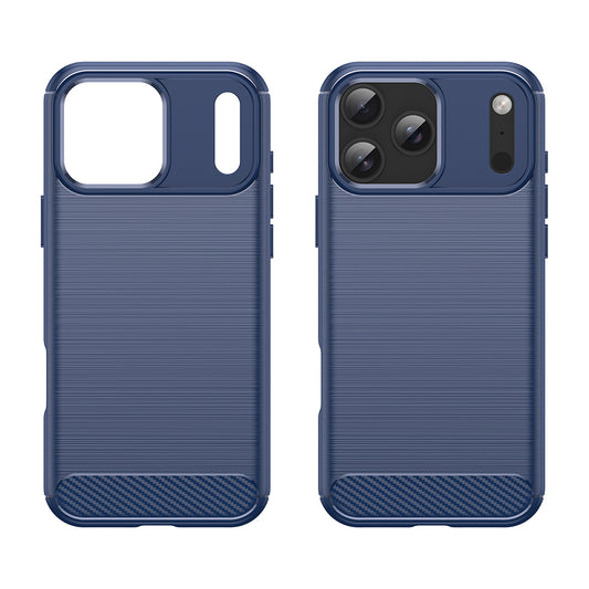 Cover til Apple iPhone 18 Pro Max / 17 Pro Max, Techsuit, Carbon, Blå