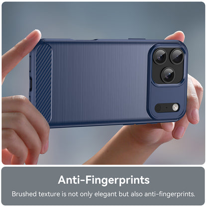 Cover til Apple iPhone 18 Pro Max / 17 Pro Max, Techsuit, Carbon, Blå