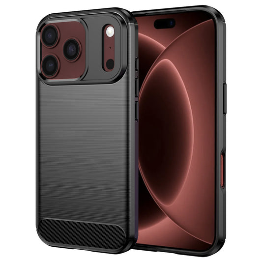 Cover til Apple iPhone 18 Pro Max / 17 Pro Max, Techsuit, Carbon, Sort
