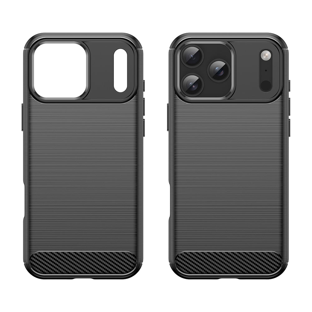 Cover til Apple iPhone 18 Pro Max / 17 Pro Max, Techsuit, Carbon, Sort