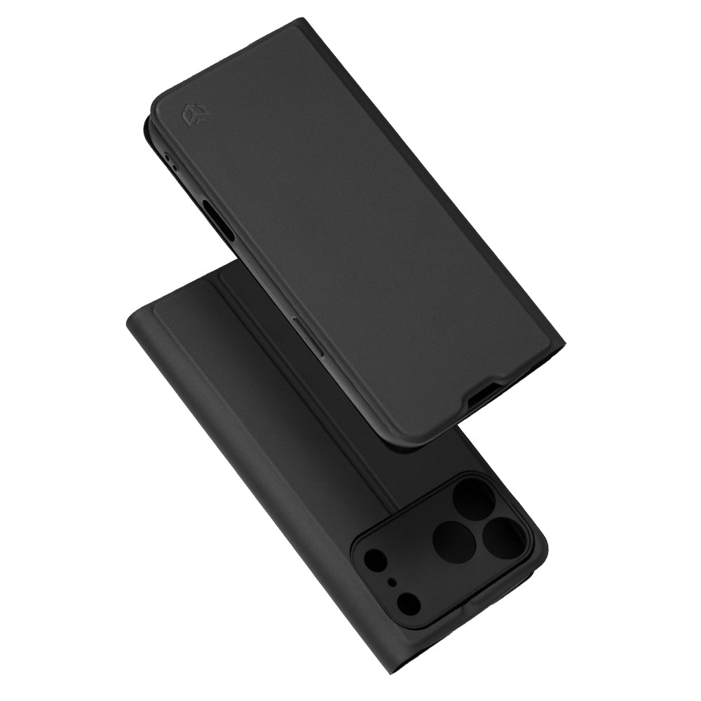 Cover til Apple iPhone 18 Pro Max / 17 Pro Max, Techsuit, Magskin Book, Sort