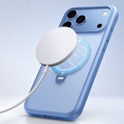 MagSafe-etui til Apple iPhone 18 Pro Max / 17 Pro Max, Torras, Ostand Spin, Blå