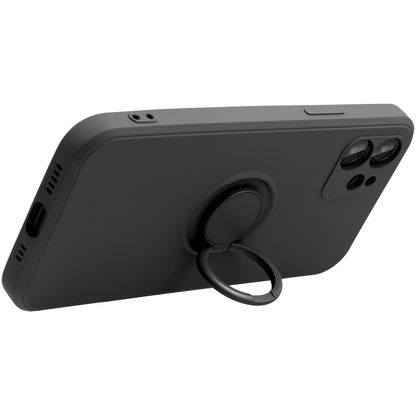 Cover til Apple iPhone 16 Plus, OEM, Silicone Ring, Sort