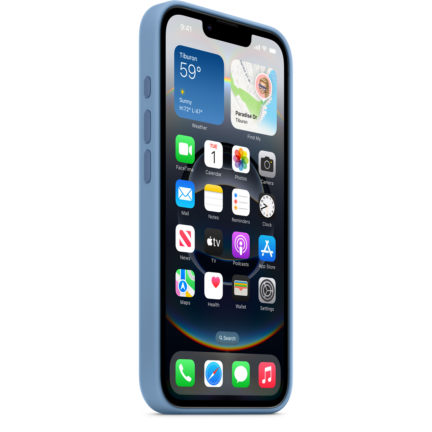 Etui til Apple iPhone 16e, Blå MD3Q4ZM/A