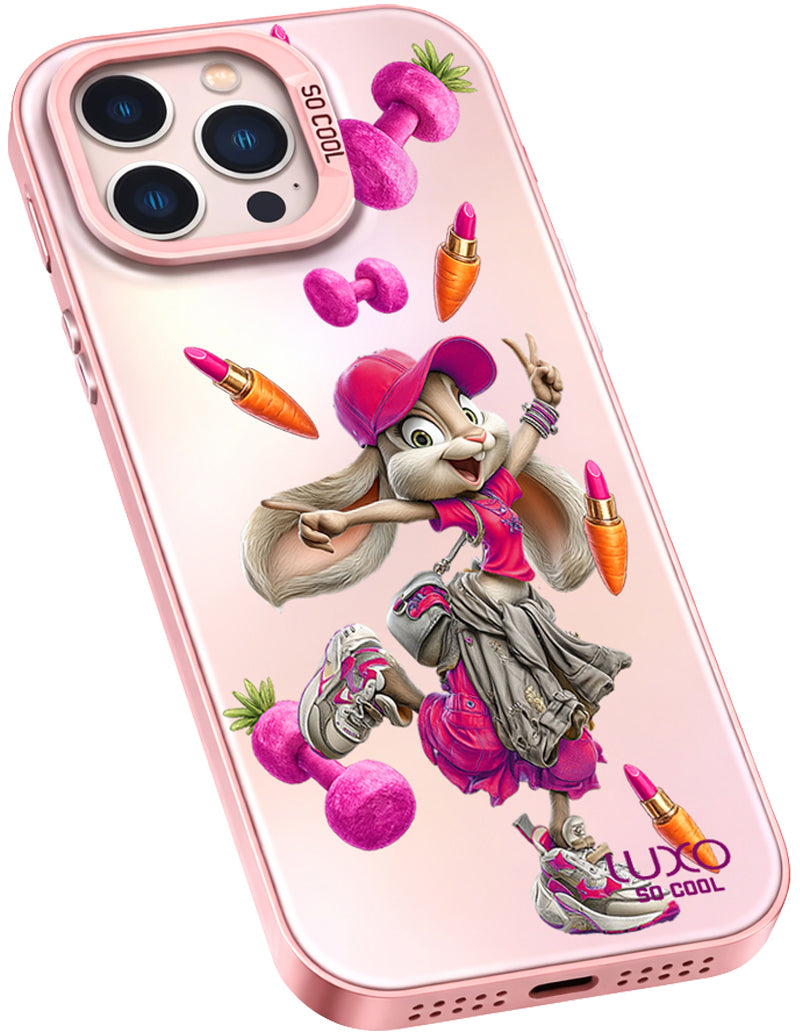 Cover til Apple iPhone 15 Plus, LUXO So CooL, ArcadiA Rabbit, Multifarvet