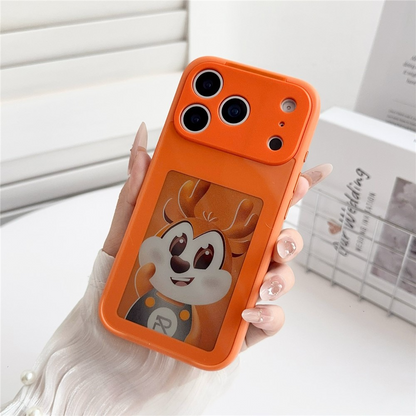 Cover til Apple iPhone 17 Pro, OEM, Tilpasset E-Ink Display, Orange