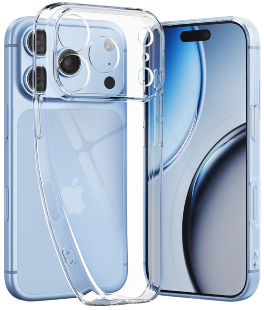 Cover til Apple iPhone 18 Pro Max / 17 Pro Max, Tech-Protect, Flexair med skærmbeskytter, Transparent