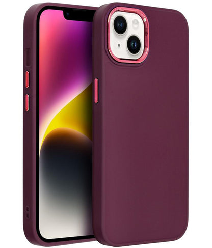 Etui til Apple iPhone 18 Pro / iPhone 17 Pro, OEM, Frame, vinrød