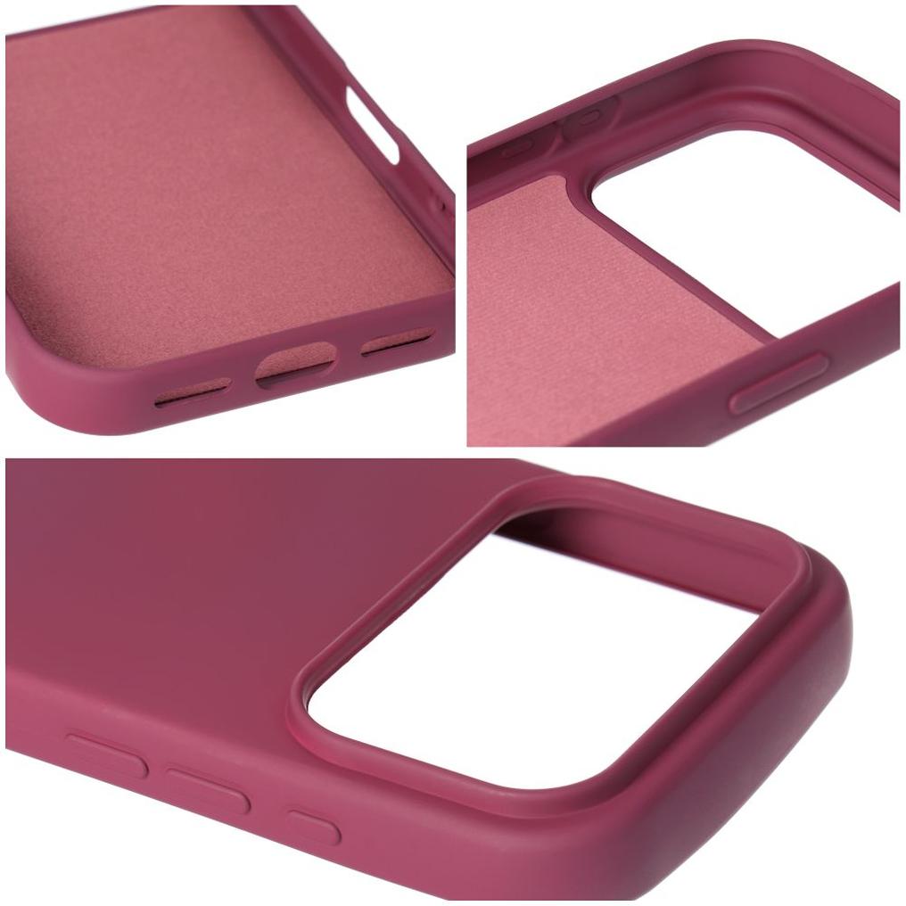 Etui til Apple iPhone 18 Pro Max / 17 Pro Max, OEM, silikone, bordeauxfarvet
