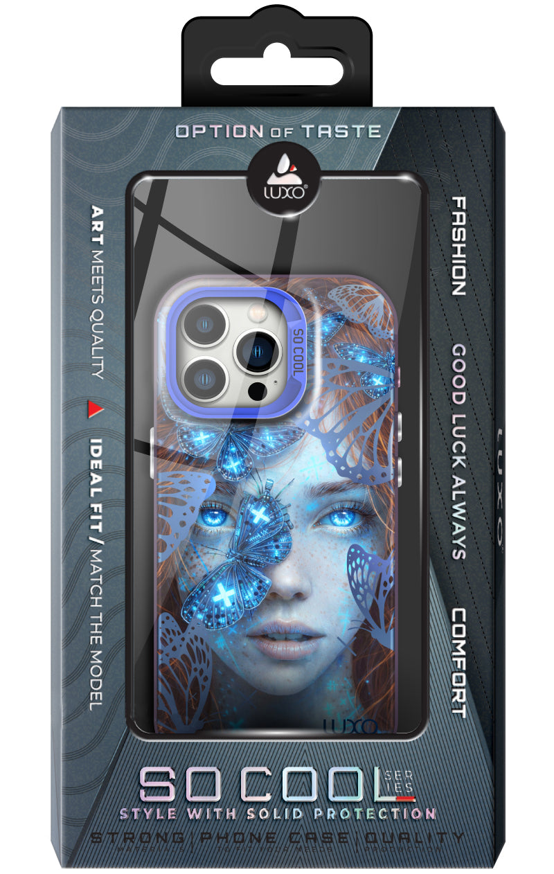 Cover til Apple iPhone 11, LUXO So CooL, ArcadiA Butterfly Girl, Multicolor