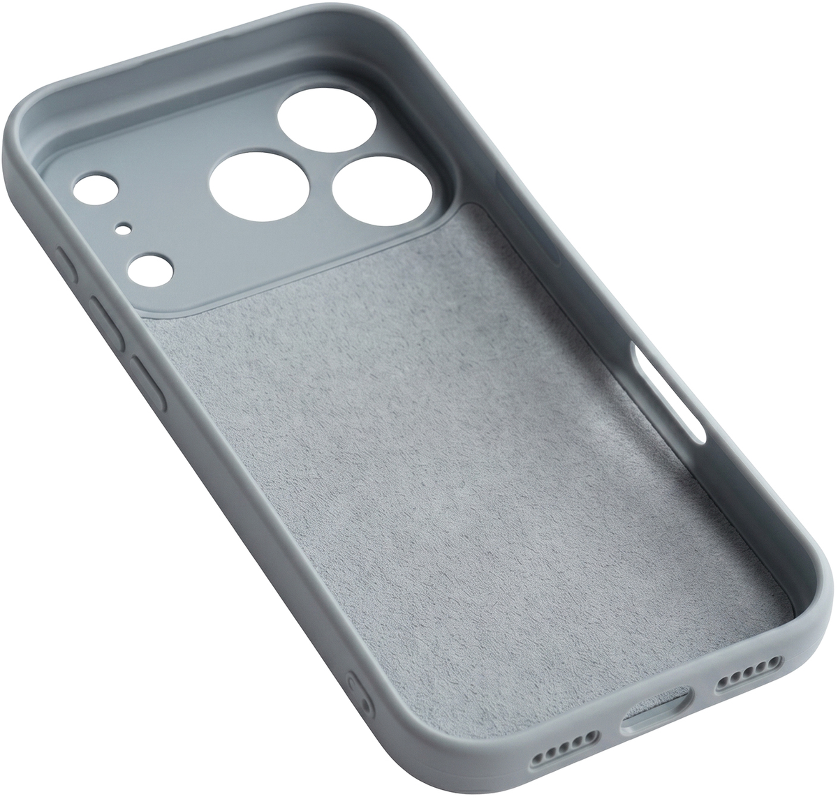 Cover til Apple iPhone 17 Pro, OEM, silikone, grå