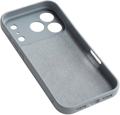 Cover til Apple iPhone 17 Pro Max, OEM, silikone, grå