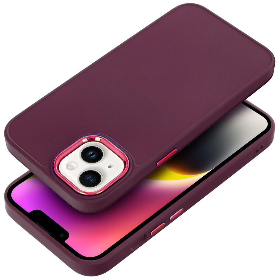Etui til Apple iPhone 18 Pro / iPhone 17 Pro, OEM, Frame, vinrød