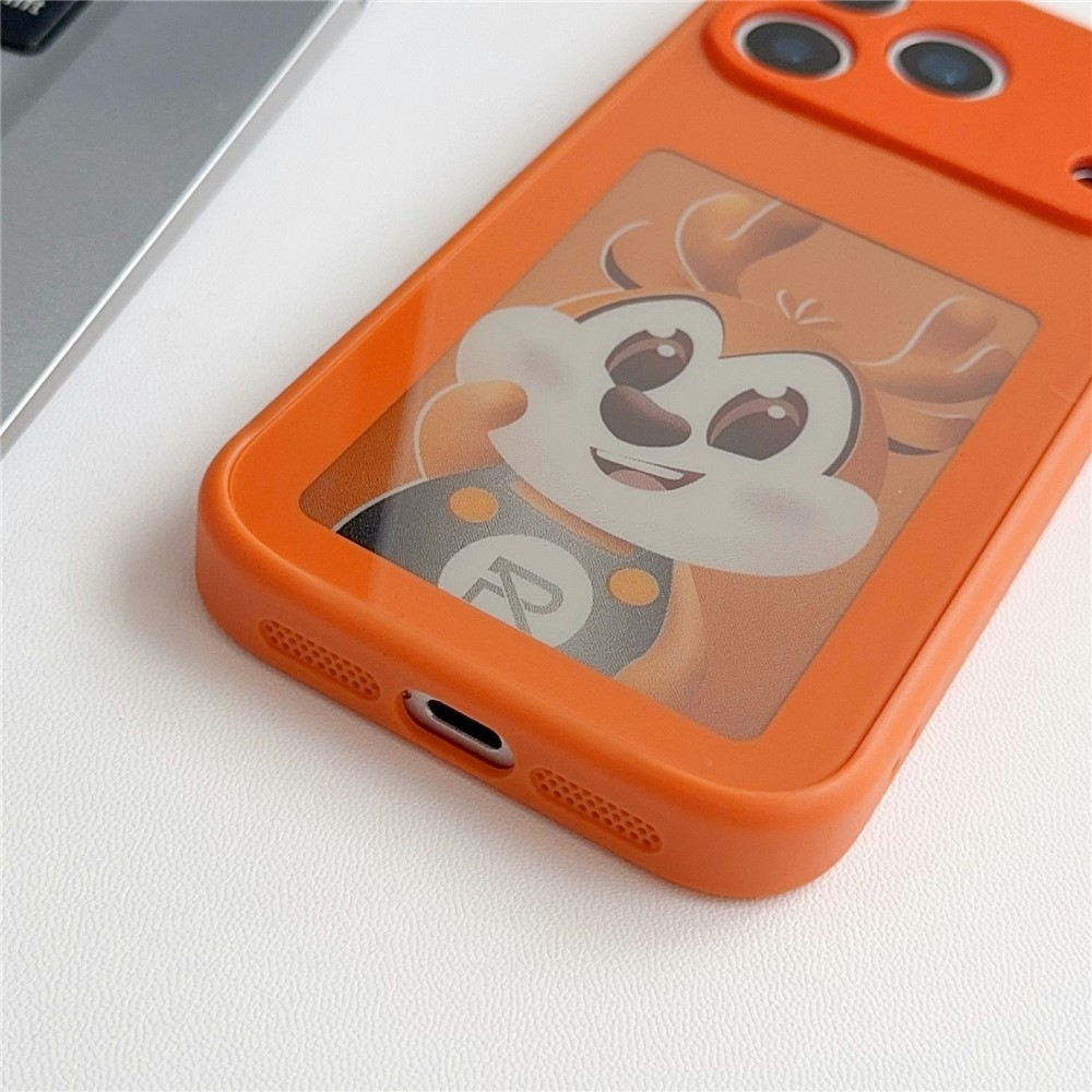 Cover til Apple iPhone 17 Pro Max, OEM, Tilpasset E-Ink Display, Orange