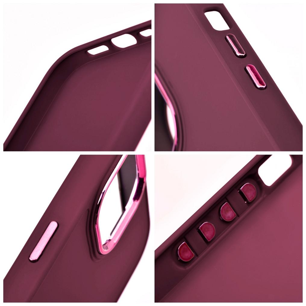 Etui til Apple iPhone 18 Pro / iPhone 17 Pro, OEM, Frame, vinrød