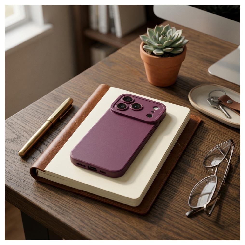 Etui til Apple iPhone 18 Pro Max / 17 Pro Max, OEM, Matt 2.0, vinrød