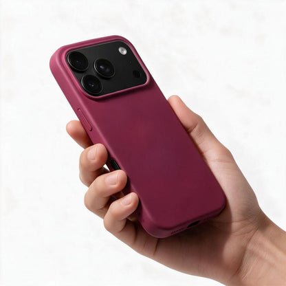 Etui til Apple iPhone 18 Pro Max / 17 Pro Max, OEM, silikone, bordeauxfarvet
