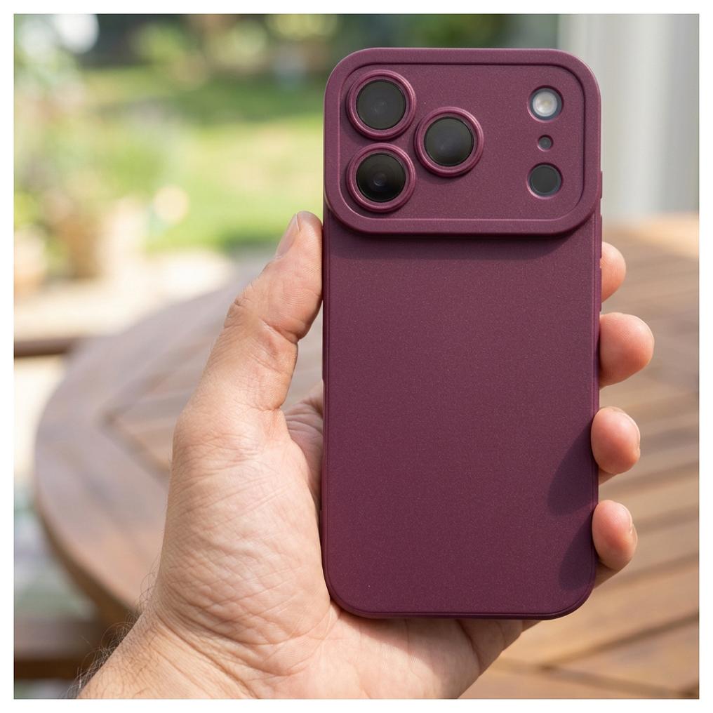 Etui til Apple iPhone 18 Pro Max / 17 Pro Max, OEM, Matt 2.0, vinrød
