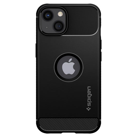 Cover til Apple iPhone 13, Spigen, Rugged Armor, Sort ACS03518