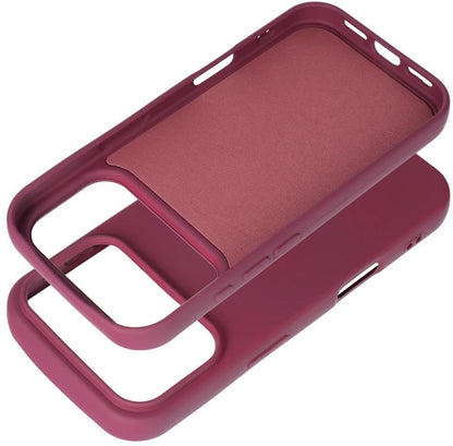 Etui til Apple iPhone 18 Pro Max / 17 Pro Max, OEM, silikone, bordeauxfarvet