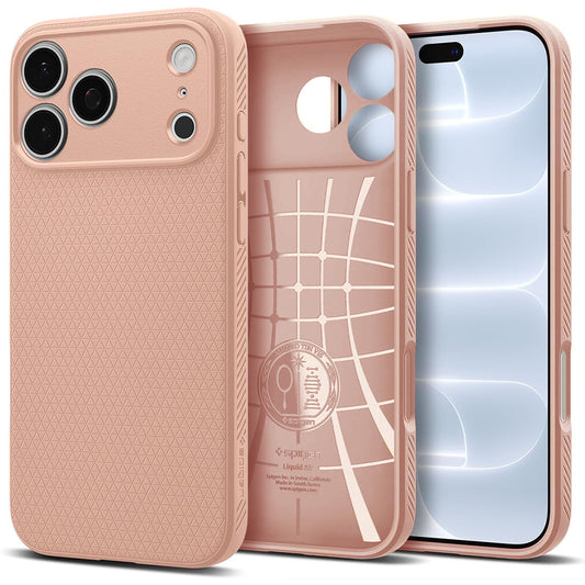 Cover til Apple iPhone 18 Pro Max / 17 Pro Max, Spigen, Liquid Air, Pink ACS12115