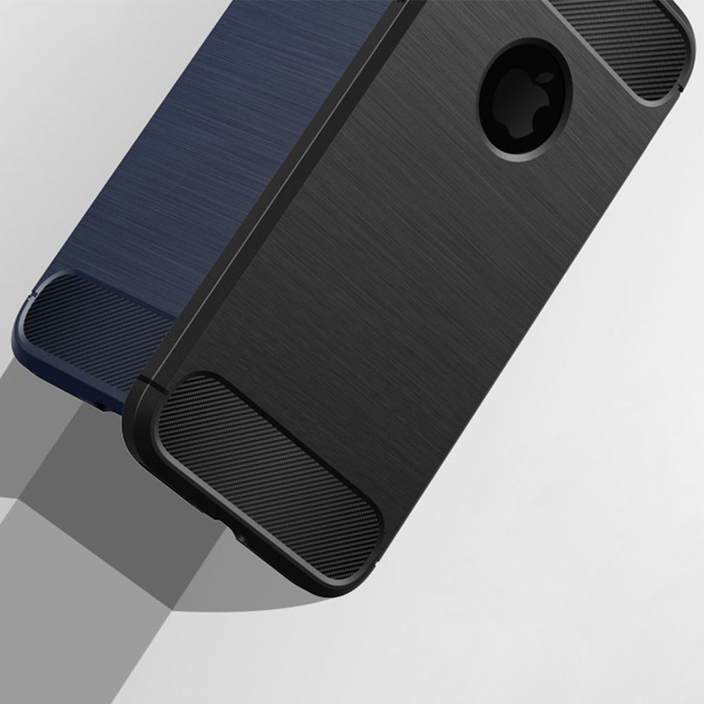 Cover til Apple iPhone 8 / 7, Techsuit, Carbon, Sort