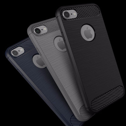Cover til Apple iPhone 8 / 7, Techsuit, Carbon, Sort