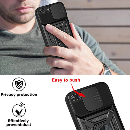 Cover til Apple iPhone 8 Plus / 7 Plus, Techsuit, CamShield, Sort