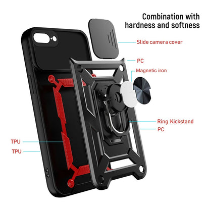 Cover til Apple iPhone 8 Plus / 7 Plus, Techsuit, CamShield, Sort