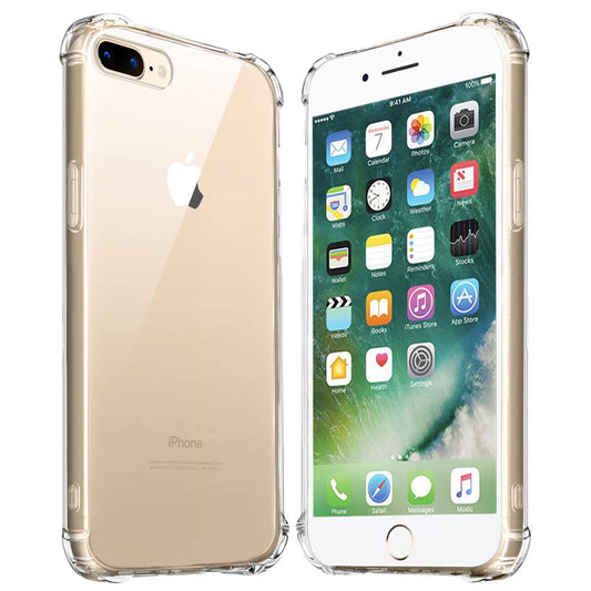 Cover til Apple iPhone 8 Plus / 7 Plus, Techsuit, Shockproof Clear, Transparent