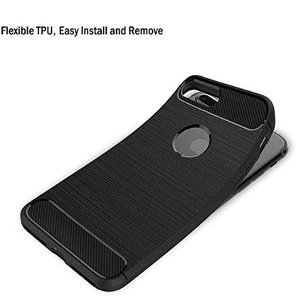 Cover til Apple iPhone 8 Plus, Techsuit, Carbon, Sort