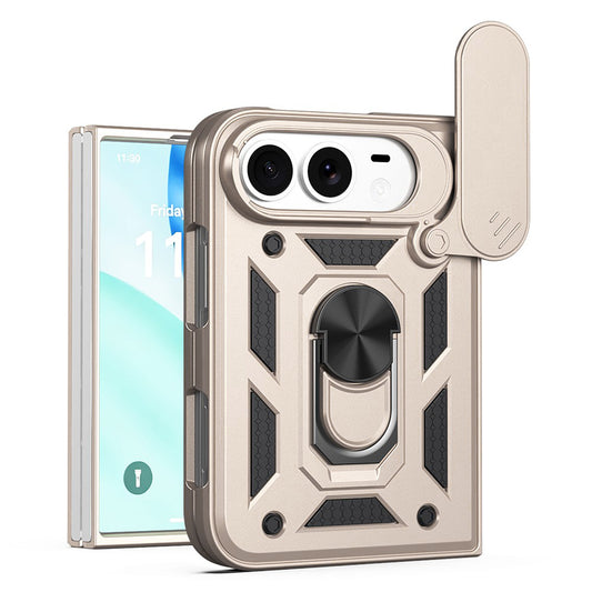Etui til Apple iPhone Duo, Techsuit, CamShield, gylden