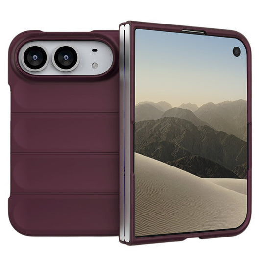 Etui til Apple iPhone Duo, Techsuit, Magic Shield, mørk bordeauxfarvet