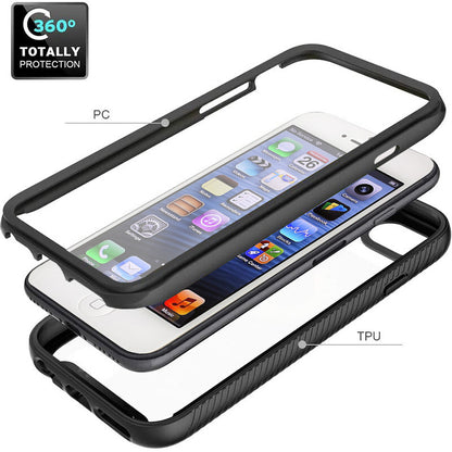 Cover til Apple iPhone SE (2016) / 5 / 5s, Techsuit, Defense360 Pro, Sort