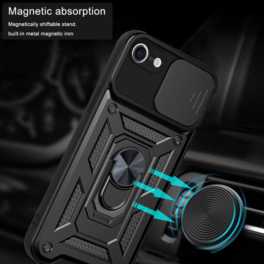 Cover til Apple iPhone SE (2022) / SE (2020) / 8 / 7, Techsuit, CamShield, Sort