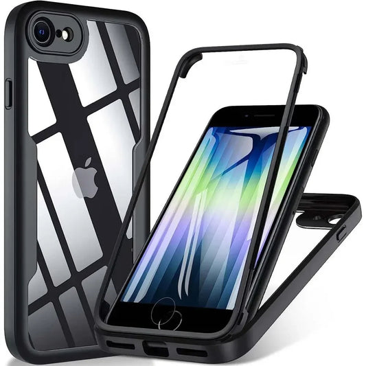 Cover til Apple iPhone SE (2022) / SE (2020) / 8 / 7, Techsuit, ColorVerse 360, Sort
