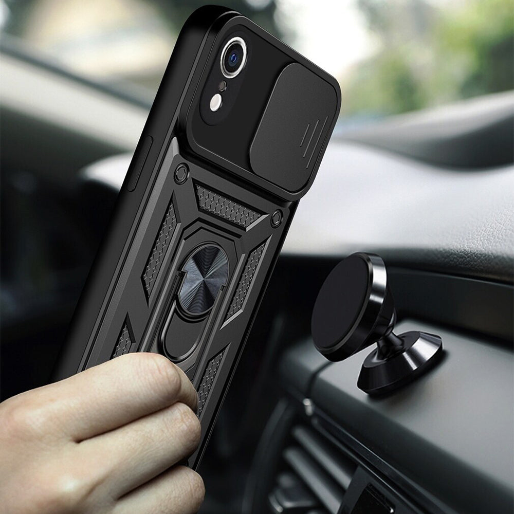 Cover til Apple iPhone XR, Techsuit, CamShield, Sort