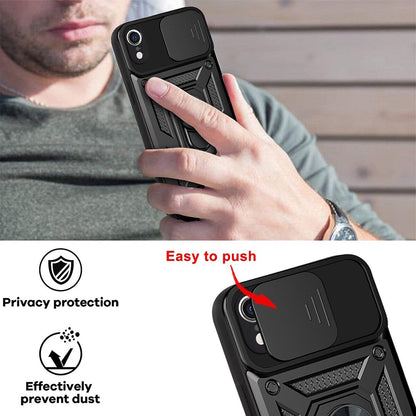 Cover til Apple iPhone XR, Techsuit, CamShield, Sort