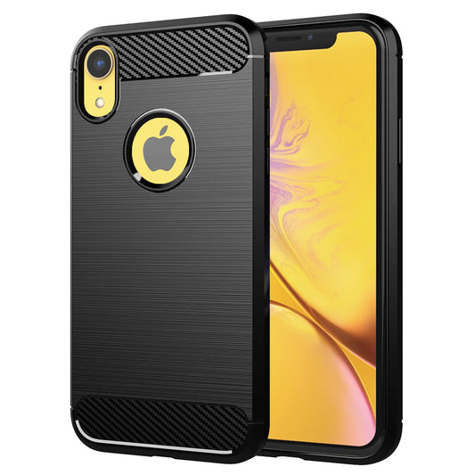 Cover til Apple iPhone XR, Techsuit, Carbon, Sort